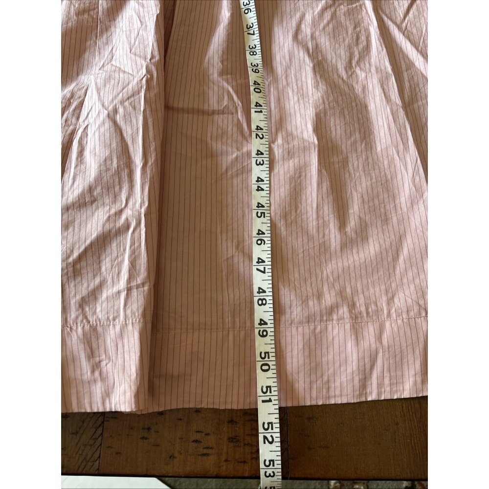 en saison Pink Pin Stripe Seersucker Dress Size Large Sundress - Picture 6 of 7